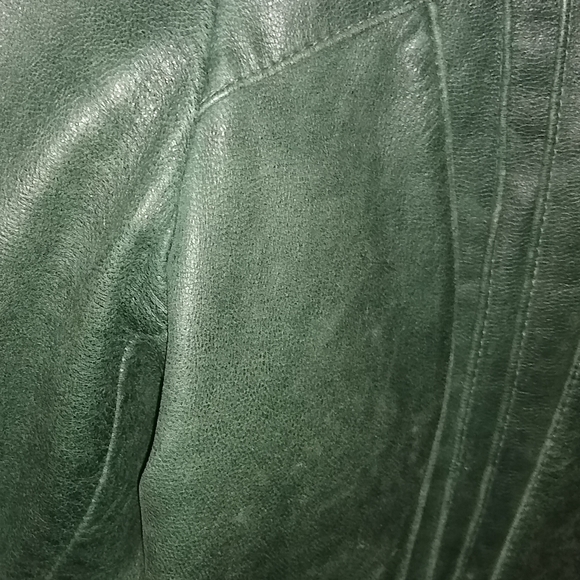 ❗PRICE ⬇️❗Guess Dark Green Leather Jacket - Picture 8 of 8